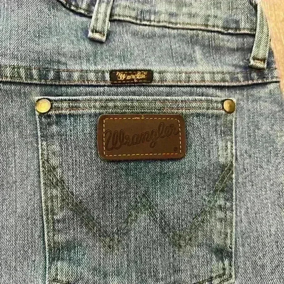 WRANGLER 47MACSB Advanced Comfort Jeans Mens 36x30 Blue Regular Fit - Picture 8 of 11